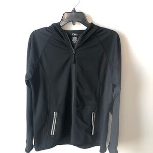 CALI XL Black Zip-Up Hoodie.